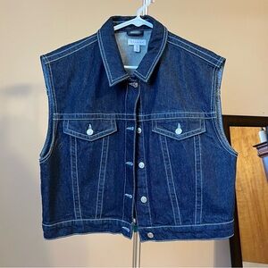 Denim Sleeveless Vest